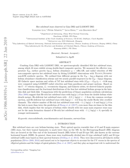 Hot Subdwarf Stars Observed in Gaia DR2 and LAMOST