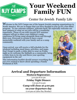 Family Camp Information Package