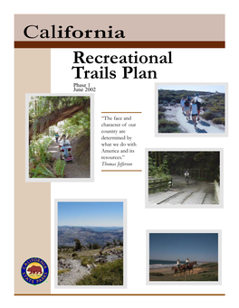 California Recreational Trails Plan Phase 1 June 2002