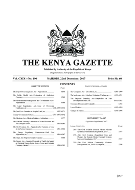 The Kenya Gazette