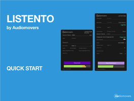 Listento Audio Plug-In Quick Start