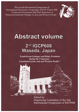 Abstract Volume 2Nd IGCP608 Waseda, Japan