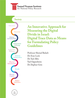 An Innovative Approach for Measuring the Digital Divide in Israel: Digital Trace Data As Means for Formulating Policy Guidelines