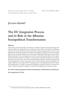 The Review of European Affairs 1-20.Indd