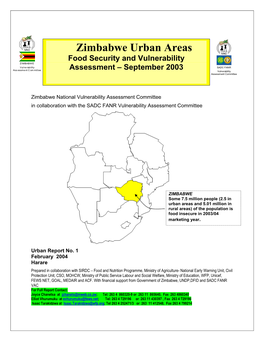 Zimbabwe Urban Areas VAC