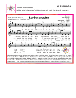 La Cucaracha Trumpets, Guitar, Maracas