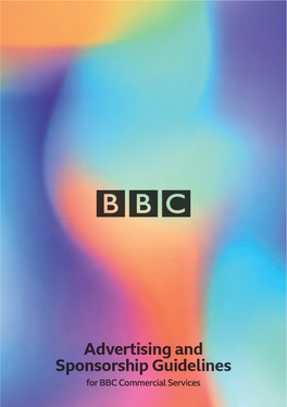 Advertising and Sponsorship Guidelines for BBC Commercial Services