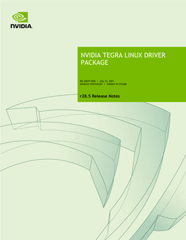 Nvidia Tegra Linux Driver Package