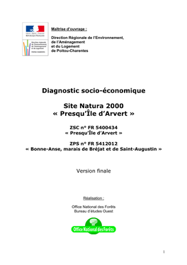 Volume III Diagnostic Socio-Économique Détaillé Presqu'ile…