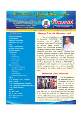 SASC NEWS LETTER (December 2014 – May 2015)