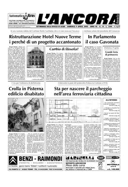 In Parlamento Il Caso Gavonata Ristrutturazione Hotel Nuove Terme