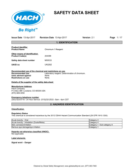 Safety Data Sheet