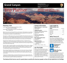 Grand Canyon Trip Planner