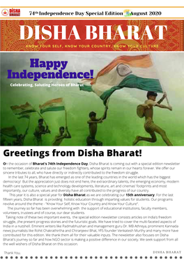 Greetings from Disha Bharat!