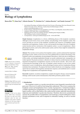 Biology of Lymphedema