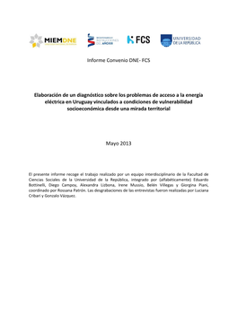 Problemas De Acceso Energía Eléctrica En Uruguay