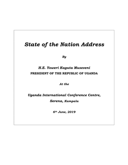 State of the Nation Address