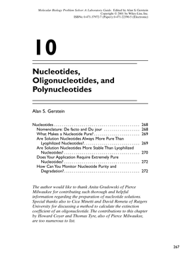 Nucleotides, Oligonucleotides,And Polynucleotides