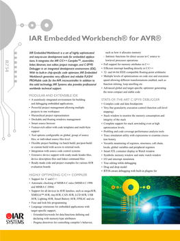 IAR Embedded Workbench® for AVR®