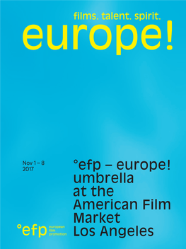 °Efp – Europe! Umbrella at the American Film Market Los Angeles