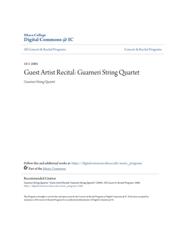 Guarneri String Quartet Guarneri String Quartet