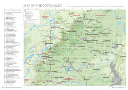 Map of the Cotswolds