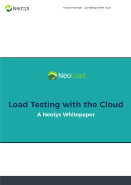 Load Testing with the Cloud