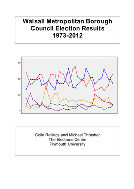 Walsall Metropolitan Borough Council Election Results 1973-2012