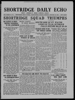 Hortridge Daily Ech First American High School Daily Vol