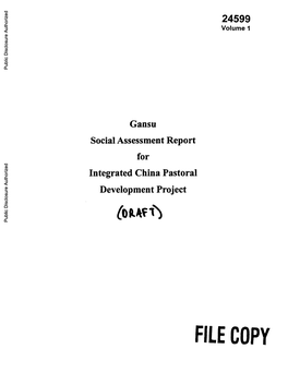 World Bank Document