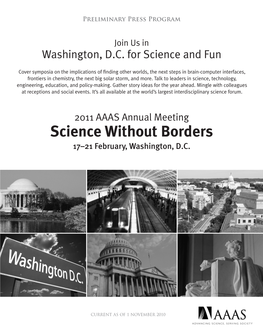 Science Without Borders 17–21 February, Washington, D.C
