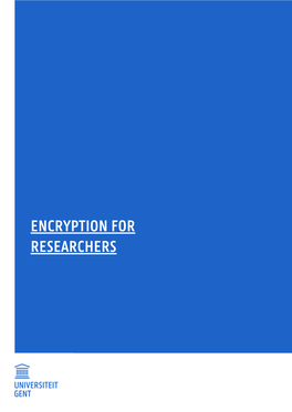 Encryption for Researchers