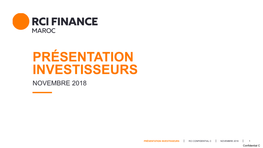 Présentation Investisseurs Novembre 2018