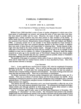 Familial Cardiomegaly by R