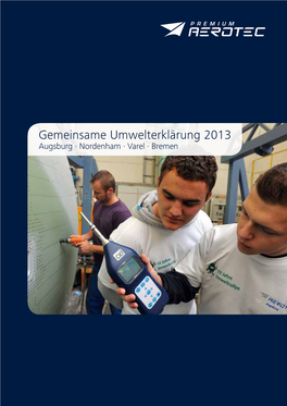 Gemeinsame Umwelterklärung 2013 Augsburg · Nordenham · Varel · Bremen