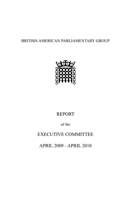 Report Executive Committee April 2009