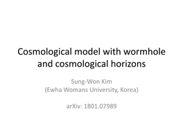 Cosmological Wormhole Model