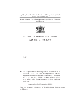 The Finance Act, 2000