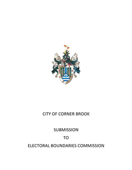 City of Corner Brook Submission to Electoral Boundaries Commission