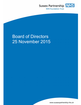 Board of Directors 25 November 2015