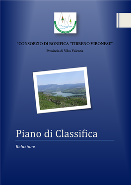 Piano Di Classifica