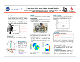 Propellant Slosh in the Orion Service Module