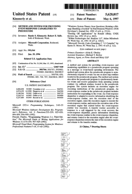 United States Patent 19 11 Patent Number: 5,628,017 Kimmerly Et Al