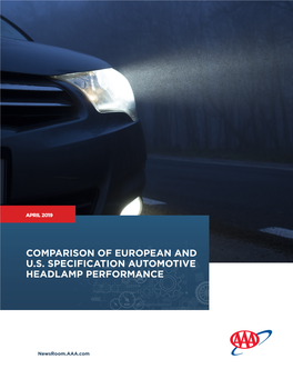 Comparison of European and U.S. Specification Automotive Headlamp Performance