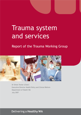 Trauma System and Services