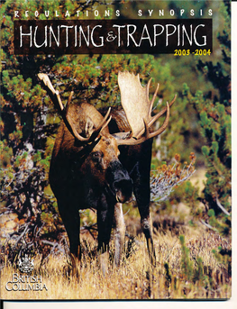 BC Hunting and Trapping Regulations