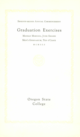 Graduation Exercises