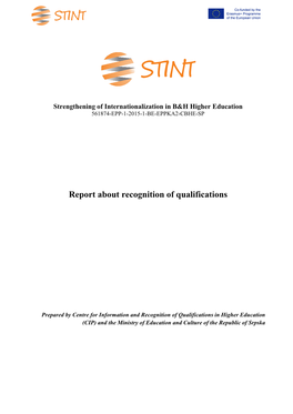 Report About Recognition of Qualifications