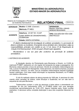 Relatório Final Cenipa 04