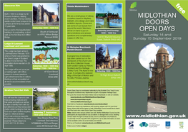 Midlothian Doors Open Days